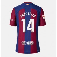 Fotballdrakt Dame Barcelona Joao Felix #14 Hjemmedrakt 2023-24 Kortermet